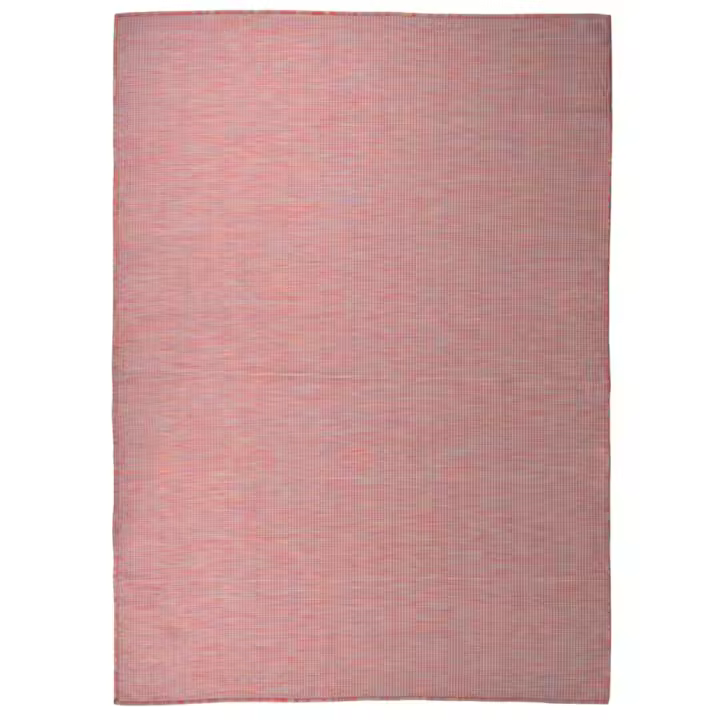 vidaXL Alfombra de exterior de tejido plano rojo 200x280 cm - 1