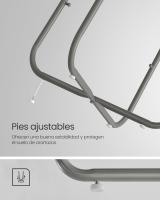 Mesa Auxiliar Redonda con Cesta de Tela - Espaciosa Mesa Lateral para Salón, Dormitorio o Mesita de Noche, Estilo Moderno, Disponible en Varios Colores - details 34
