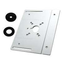 Placa De Inserto Para Mesa De Router De Aleación De Aluminio Herramienta Auxiliar De Grabado Y Trimmig Para Mecánica De Madera Benches De Madera - details 12