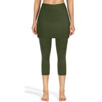 Pantalones Deportivos De Yoga Para Mujer Leggings Con Falda Y Bolsillos Cintura Elástica Ajuste Grande Talla Grande - details 18
