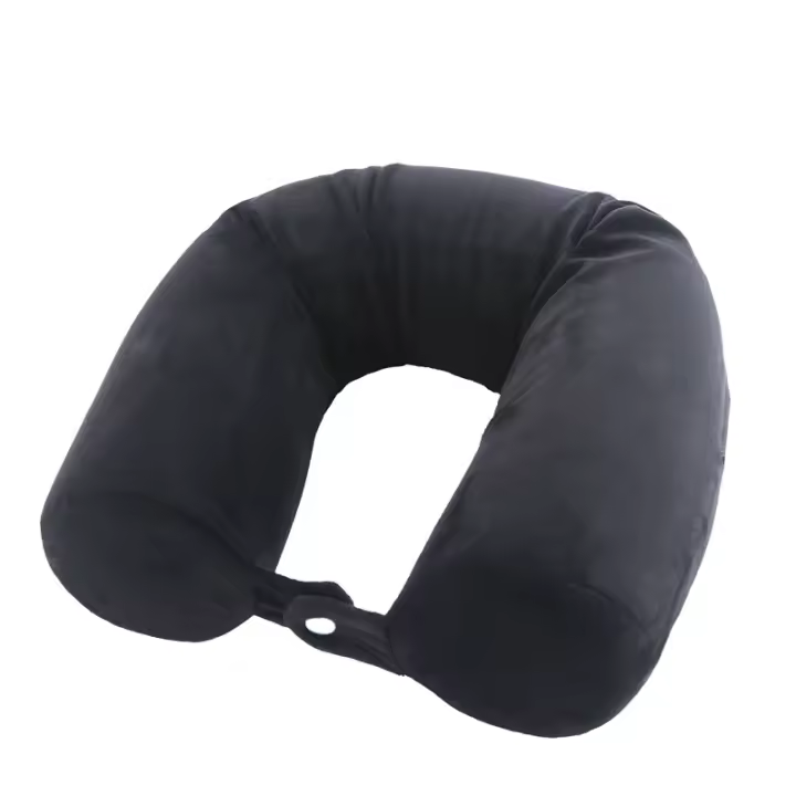 Almohada De Viaje En Forma De U De Espuma Memory Para Proteger La Columna Cervical Ligera Plegable De Reacción Lenta Fáciles De Llevar - 1