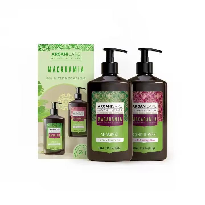 SET DUO MACADAMIA ARGANICARE 🌿✨ Champú + Acondicionador (400ml c/u) - 1