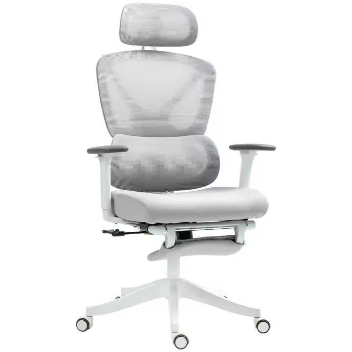 HOMCOM Silla de oficina silla de oficina - altura ajustable, respaldo reclinable, apoyabrazos 3D, reposacabezas giratorio, soporte lumbar ajustable, silla de oficina en tejido de malla, 71x70x119cm, negro - 1