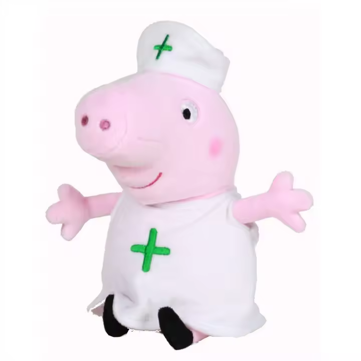 PELUCHE PEPPA PIG - ENFERMERA 18CM, 760019420, PLAY BY PLAY, TIENDA CON LICENCIA OFICIAL - 1