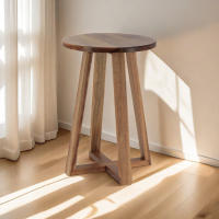 Baños Boutique Taburete Redondo de Madera acacia, para Cocina, baño, jardín y Dormitorio - details 0