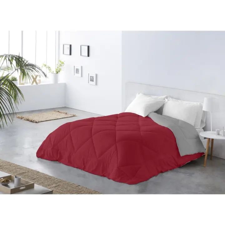 BOHEME - Duvet Bicolor Reversible Burdeos/Perla - , relleno 300 gr/m2. Caliente y transpirable - 1