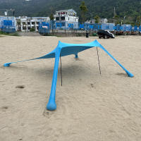 Carpa De Playa Al Aire Libre Refugio Del Sol Para Camping Sombrilla Unipersonal Impermeable Y Antiviento UPF50+ Portátil Para Familia - details 3