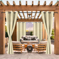 2PCS Cortina Exterior Impermeable Y UV-Prueba Para Jardín Adecuada Para Gazebo Instalación En Techo Material De Poliéster Clásico Estilo - details 17