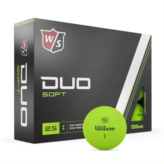 Wilson - Bolas de Golf Wilson Duo Soft Green - Pack 12 bolas - 1