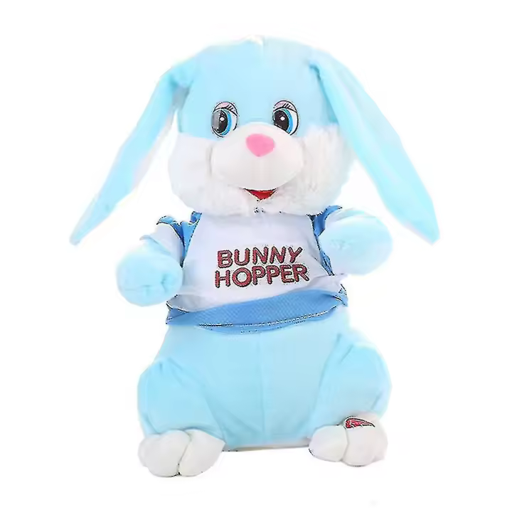 Eléctrico de peluche conejito conejo burro juguete de peluche bailando sacudiendo la cabeza movimiento orejas super suave juguetes regalo - 1