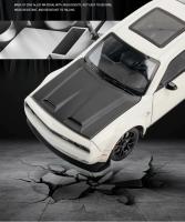 Modelo a Escala Dodge Challenger Hellcat SRT 1:24 Con Sonido Y Luz Vehículo De Colección Miniatura De Metal Y Plástico Para Niños - details 2