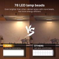Lámpara De Armario Inalámbrica Con Sensor De Movimiento Y Control De Brillo Dimable 3 Modos De Color Recargable Por USB Para Cocina Armario Escaleras Decoración - details 6