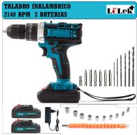 Taladro Eléctrico Inalámbrico LoLek | 2 Baterías de 2Ah | 2140 r/min | Torque 55N.M | Portabrocas de 10mm | 2 Velocidades Variables | Diseño Ergonómico y Ligero | Potente y Preciso para Bricolaje y Profesionales | Ideal para Perforar y Atornillar 🔩🔋 - details 0