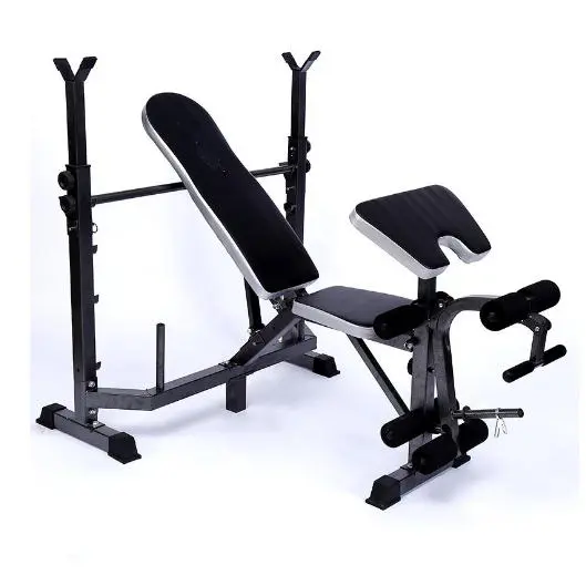ALLINLIFE Banco de Musculación Multifuncional Inclinable para Entrenamiento Completo, Banca de Peso Ajustable Plegable Fitness Doméstico para Casa, Máx 150KG - 1