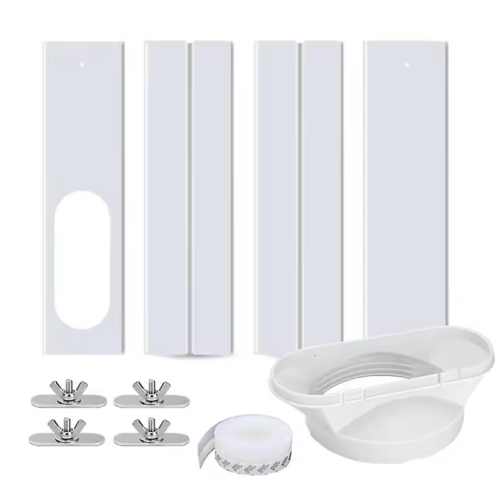 Kit de ventana de aire acondicionado portátil de 4 piezas, Sello de Ventana ajustable - 1