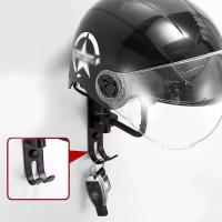 Motorcycle Helmet Holder Metal Hat Storage Rack Wall-Mount Helmet Hanger Display Stand for Helmets H - details 0