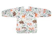 Babero Sigzagor Para Bebé Con Manga Larga Y Bolsillo Impermeable Para Dibujar Y Pintar Adecuado Para Niños De 1 a 3 Años - details 1