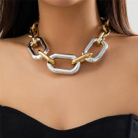 Cuello Alto De Acrylic Big Chain Para Mujer Y Hombre Joyería Grunge Estilo Steampunk Moda Exagerada Cadena Ganchillo Grueso - details 1