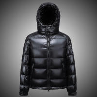 Chaqueta De Moda Para Hombres TRAF Negra Invierno Con Volante Grueso 90% Plumas Blancas Cierre De Cremallera Estilo Casual Sólido Talla Regular - details 3