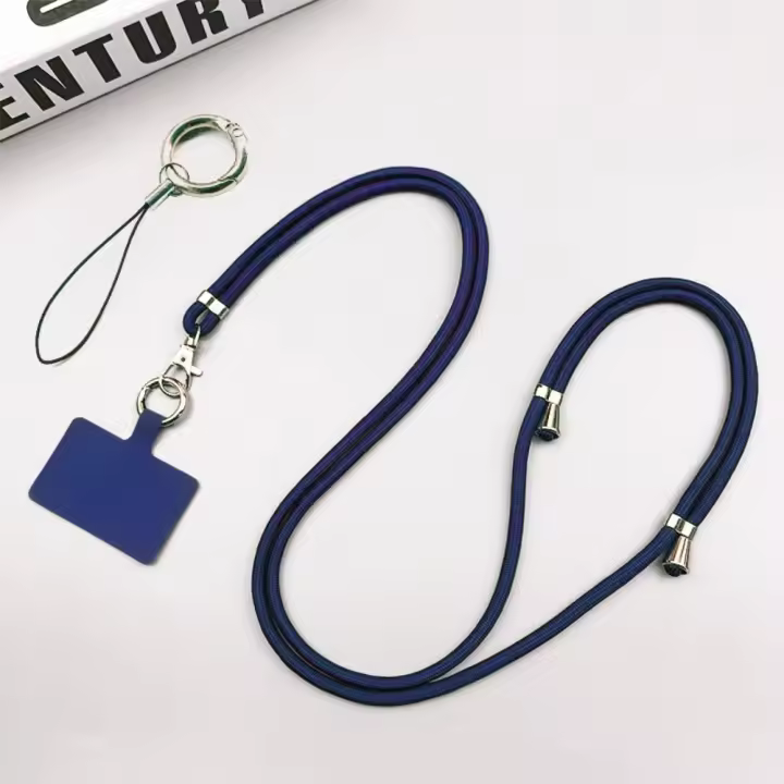 Lanyard Universal Para Teléfono Móvil Ajustable Correa De Hombro Cruzado Con Patch Para Colgar Celular Material De Poliéster Y Metal Tamaño Ajustable Longitud De Cuerda 84cm-160cm - 1