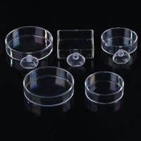 Alimentador De Acuario Transparente De Acrílico Alimentos Para Peces Y Camarones Juego De Tazas Redondas Y Cuadradas Accesorios De Alimentación - details 0