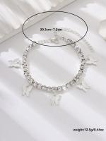 Pendiente De Mariposa Brillante Para Mujer Cadena De Pies Moda Casual Para Viajes Y Fiestas Regalo Ideal 6028 - details 2