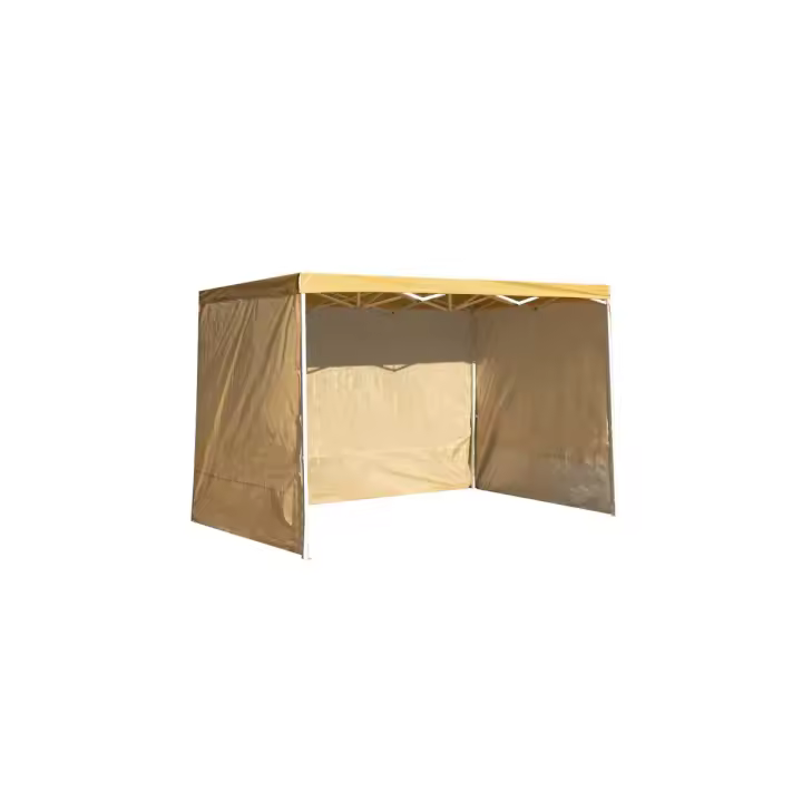 Pack 3 Laterales Lisos para Carpas 3x3 Eco - Crema - 1