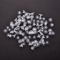 100pcs Pack Tapones De Silicona Suave Para Oídos Transparentes Plásticos Para DIY Pendientes Joyería Encuentros Bala - details 5