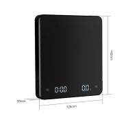 Báscula De Café Digital Con Pantalla LED USB 3KG Máxima Unidad De Medición: OZ/ML/G Escala De Acero Inoxidable Para Cocina - details 7