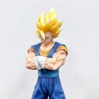 Figura De Acción Dragon Ball 31cm Vegetto Postura De Abrazo Al Pecho Super Saiyan Figura Gk Pvc Modelo Estatua Regalo De Navidad Para Adolescentes Y Adultos - details 4