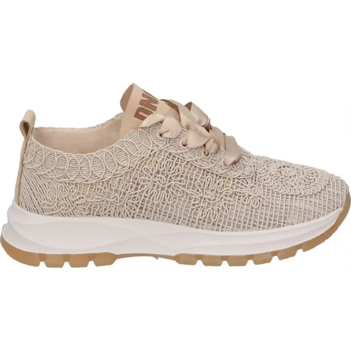 D'ANGELA | Zapato con Plataforma D’Angela para Moda Joven – Zapato en Color Platino con Detalles – Oxford con Cordones – Plataforma Media y Cómoda – Alta Calidad – Cómodos y Versátiles – Modelo DOG28231 - 1