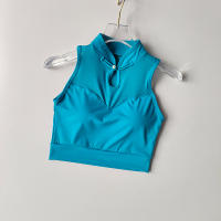 Deportiva Estilo Chino Con Almohadillas Fijas Recogidas Y Entrenamiento De Yoga Chaleco Deportivo Top De Running - details 1