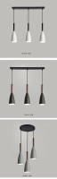 Lámpara Colgante Moderna Nórdica Multicolor Minimalista Para Cocina Comedor Dormitorio Bombilla Edison E27 Incluida No Dimmable Material Aluminio - details 4