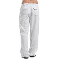 Pantalones De Lino Para Hombre Estilo Casual Con Varios Bolsillos Corte Recto Ligero De Peso Transpirable Para Primavera Otoño Verano Disponible En 5 Colores - details 4