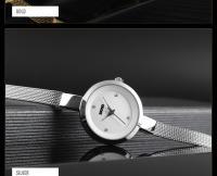 Reloj De Cuarzo Para Mujer SKMEI Lujo Fino Correa Estilo Casual Acero Inoxidable Resistente Al Agua Y Al Choque Display Sin Número - details 13