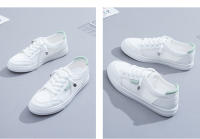 Zapatillas De Mujer Moda Nueva Verano Otoño Casual Blancas Transpirables Planas Color Sólido Mesh Zapatos Jóvenes Talla True - details 5