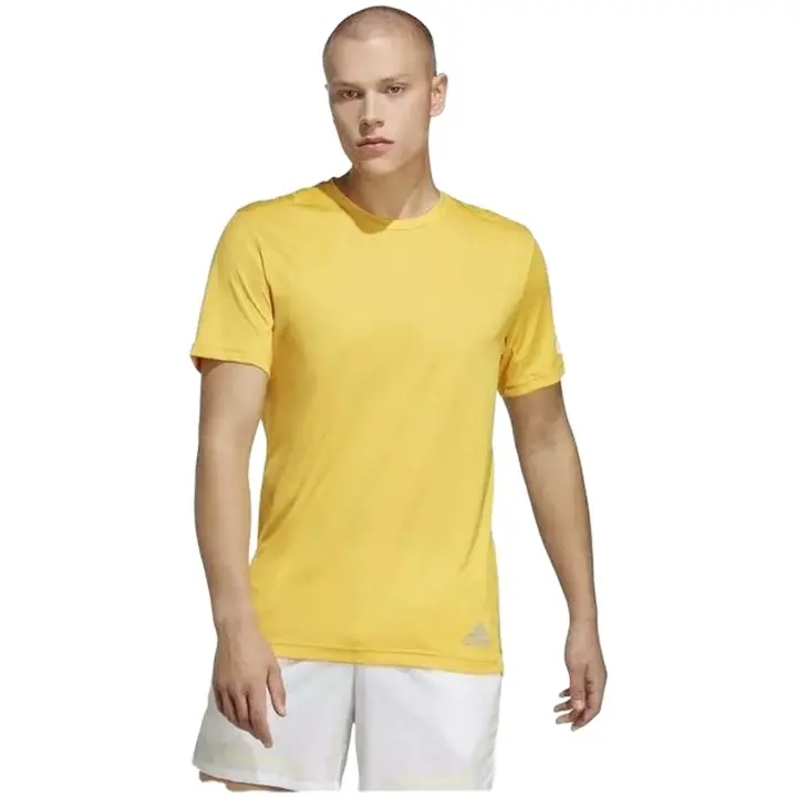 Camiseta de Manga Corta Adidas Run It para hombre en color amarillo - 1