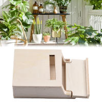 Mini Mailbox En Madera Blanco DIY Para Jardín Decoración De Hogar Estilo De Casilla De Correos De Tamaño Miniatura Montaje En Pared - details 0