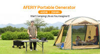 AFERIY P040 Estación de Energía Portátil, Generador Exterior de 400W 256Wh, 5 Salidas, Carga Completa en 1.2H, Batería LiFePO₄ de 3500+ Ciclos - details 0