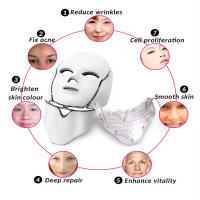 Instrumento De Belleza Multifuncional Colorful Rejuvenecimiento Por Fotón Máscara Facial Anti-acné Para El Cuello Uso Doméstico - details 1