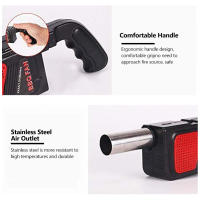 Ventilador Eléctrico Portátil Para Barbacoa Y Camping TOPINCN Negro Accesorio De Barbacoa Y Pastelería Con Tubo De Aire De 5.9cm Longitud Total De 26.5cm Requiere 4 Pilas AA (no Incluidas) - details 6