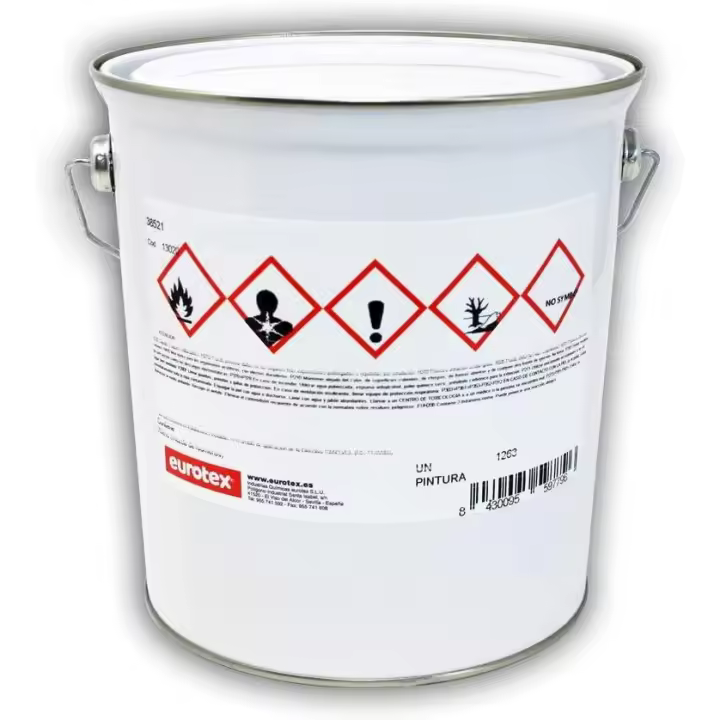Imprimación sintética para Hierro y Acero en lata de 5kg Eurotex: gris, negro y rojo - 1