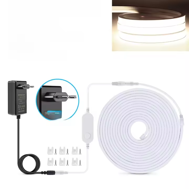 Tira De Luces LED COB 24V Tuya Smart Home Neón De Gel De Silicio Control WiFi APP Compatible Con Alexa Y Google Home Decoración De Habitaciones - 1