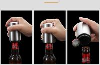 Abrebotellas automático - Sacacorchos de metal premium sin marcas, innovador abridor de cerveza de acero inoxidable y regalo - details 4