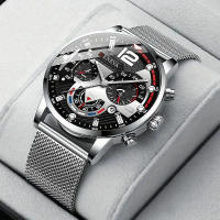 Reloj De Pulsera De Lujo Para Hombre Reloj De Cuarzo Moda Reloj De Mano Luminosa Calendario Casual Adecuado Para Negocios - details 6