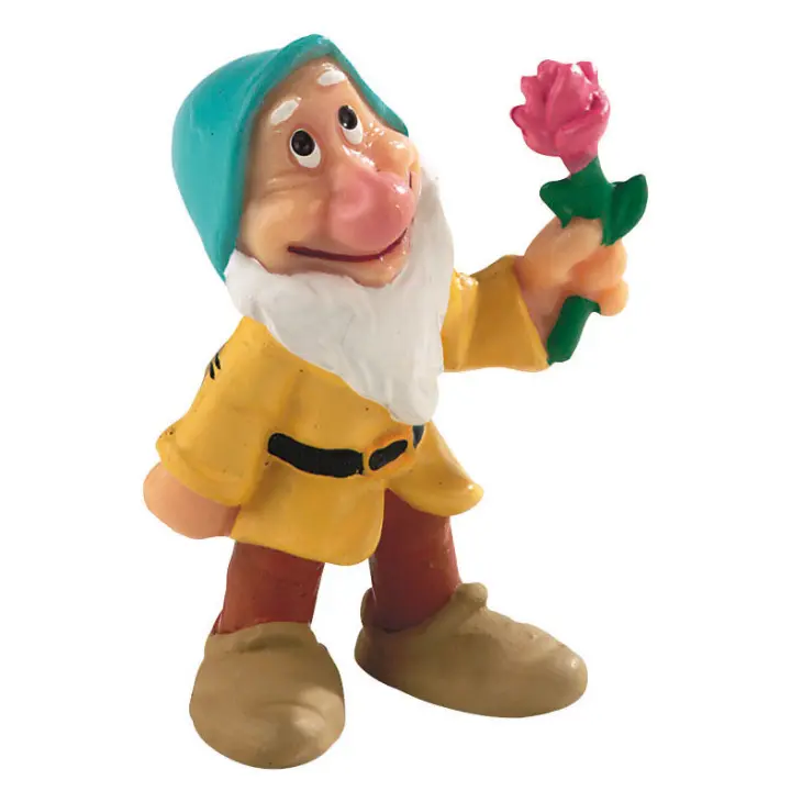 Figura Enanito Flor Blancanieves Disney 5cmFigura  Coleccionable - Idea de Regalo- Mercancia Oficial - Juguetes para Niños y Adultos - Movies Fans - Muñeco para Coleccionistas y Exposición - 1