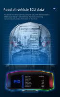 Sistema Inteligente De Coche Multi-función P4 OBD + GPS HUD Pantalla LCD De 6.2 Pulgadas Muestra De Velocidad Turbina Acelerómetro Inclinometro - details 8