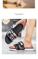 Zapatillas De Verano Para Hombre Antideslizantes Y Suaves Para Exteriores Y Interiores Con Correa De Gancho Zapatos Planos Casuales Para Playa - details 13