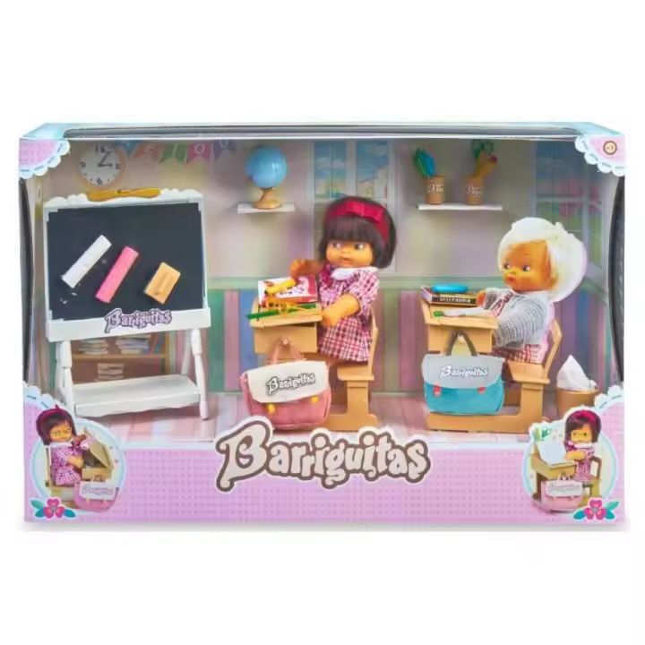 Muñeca Barriguitas Escuela con figura de Bebé Barriguitas - 1