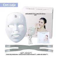 Máscara Facial LED USB Carga 7 Colores Terapia Fotónica Belleza Anti-Edad Rejuvenecimiento Piel Levantamiento Blanqueamiento Cuidado De La Piel - details 15